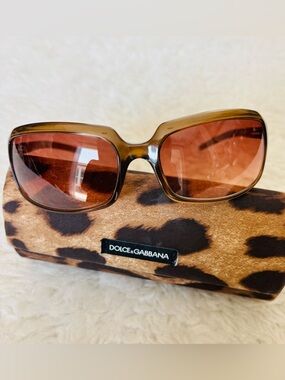 Dolce & Gabbana DG 2192 Clear Light Brown Frame Brown Gradient Sunglasses